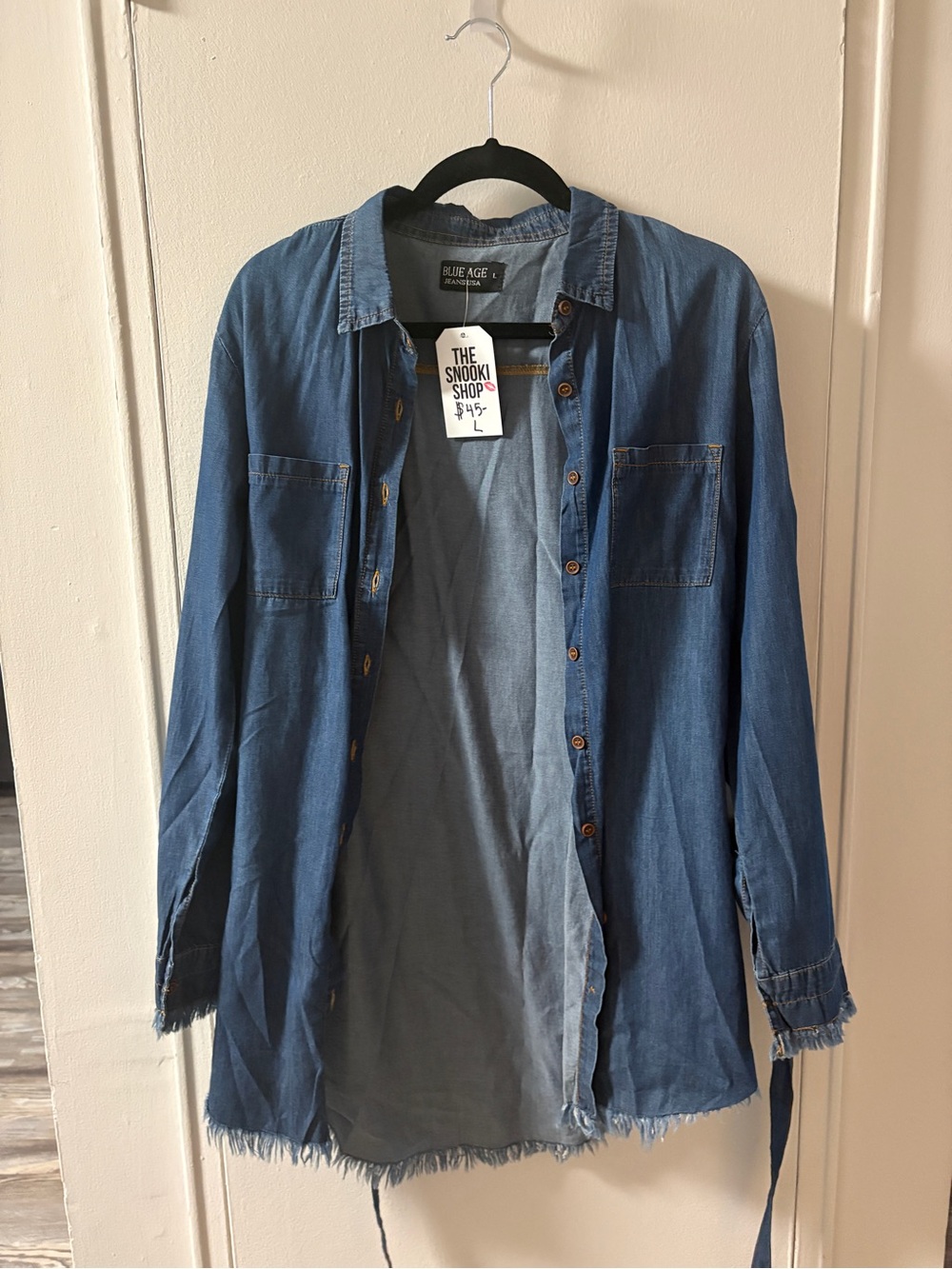 Denim Shirt Jacket - Blue